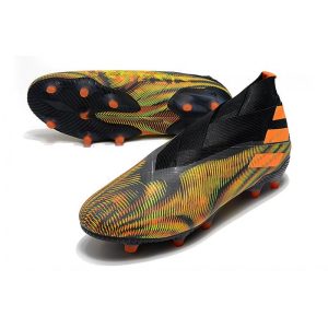 Kopačky Pánské Adidas Nemeziz 19+ FG – Zelená Oranžová Černá